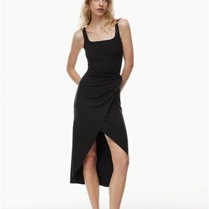 Aritzia high low wrap dress, worn once size medium